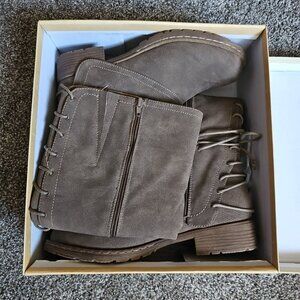 NIB Very G Rooney Taupe/Brown Knee High Size 9.5 Zip-Up Fashion Boots